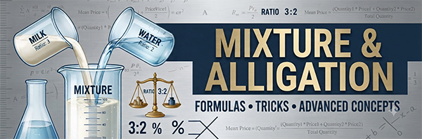 Mixture & Alligation: Complete Guide, Formulas, Tricks & Advanced Concepts