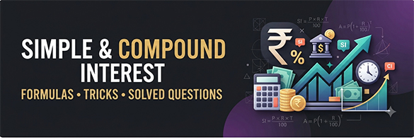 Simple & Compound Interest: Formulas, Tricks & Solved Questions for Competitive Exams
